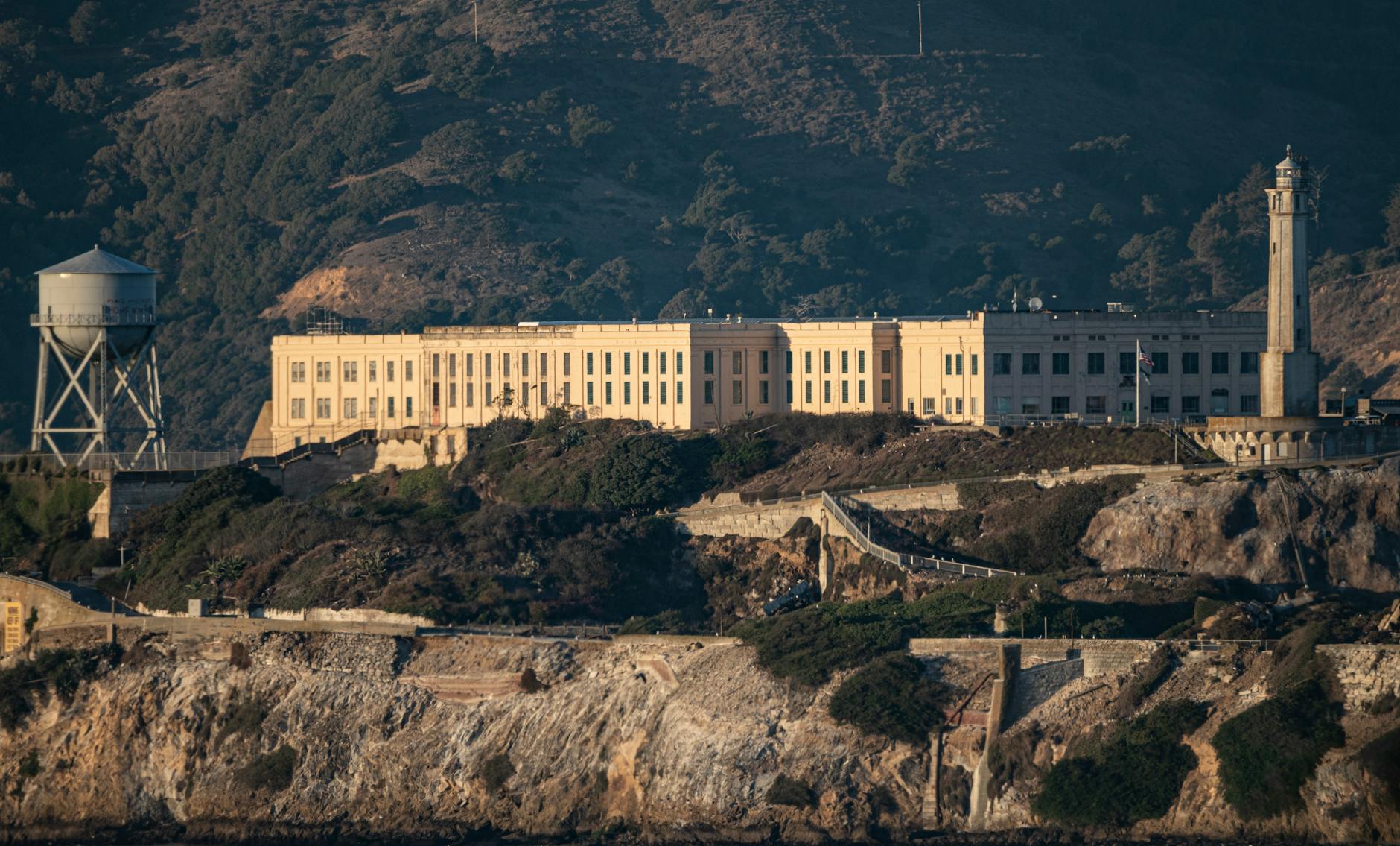 aerial shot of a building