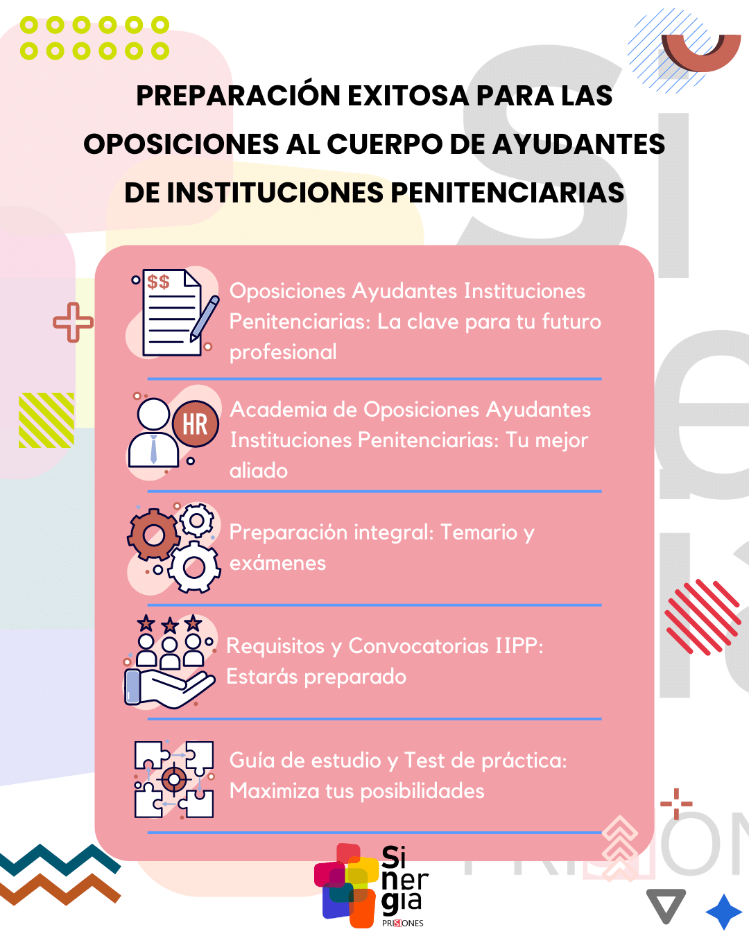 Preparación exitosa oposiciones IIPP