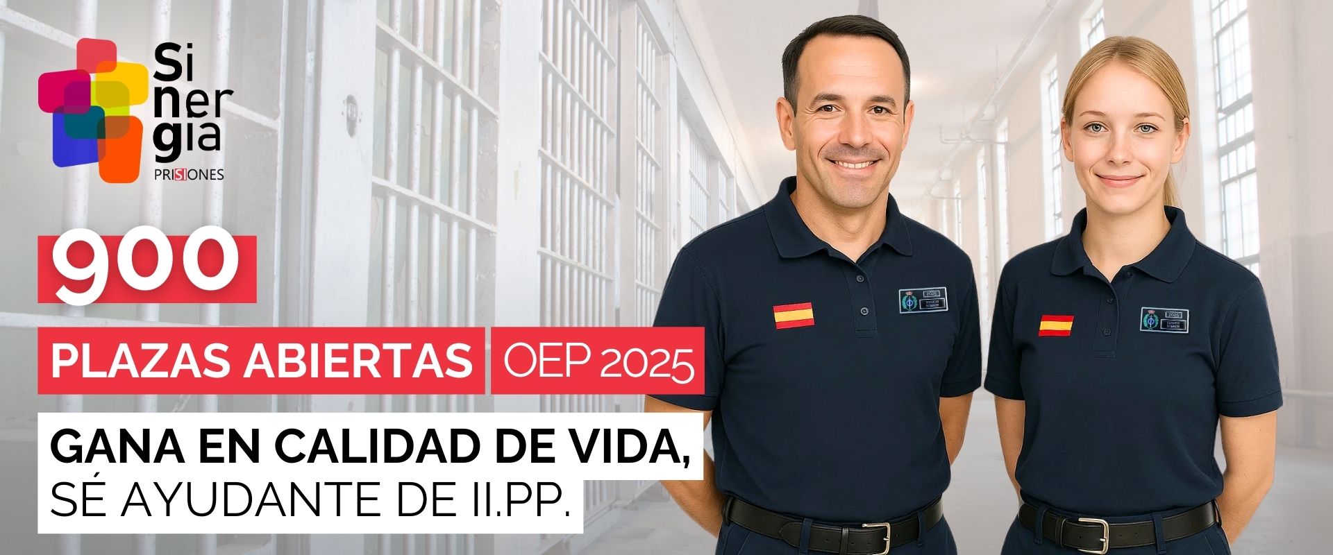 OEP 2025 Funcionario de prisiones - Oposiciones Ayudante de Instituciones Penitenciarias - Sinergia Prisiones